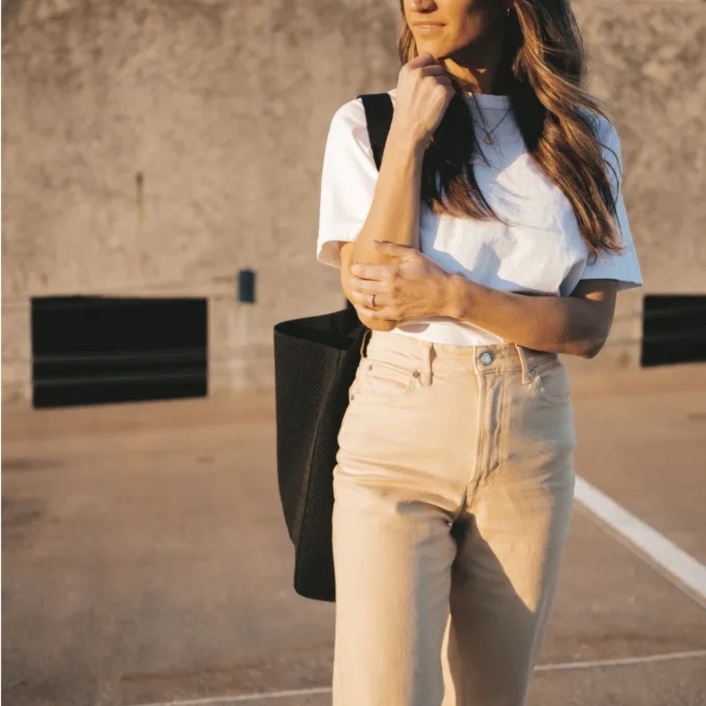 Ecru Way High Everlane Pants - Picture 2 of 4